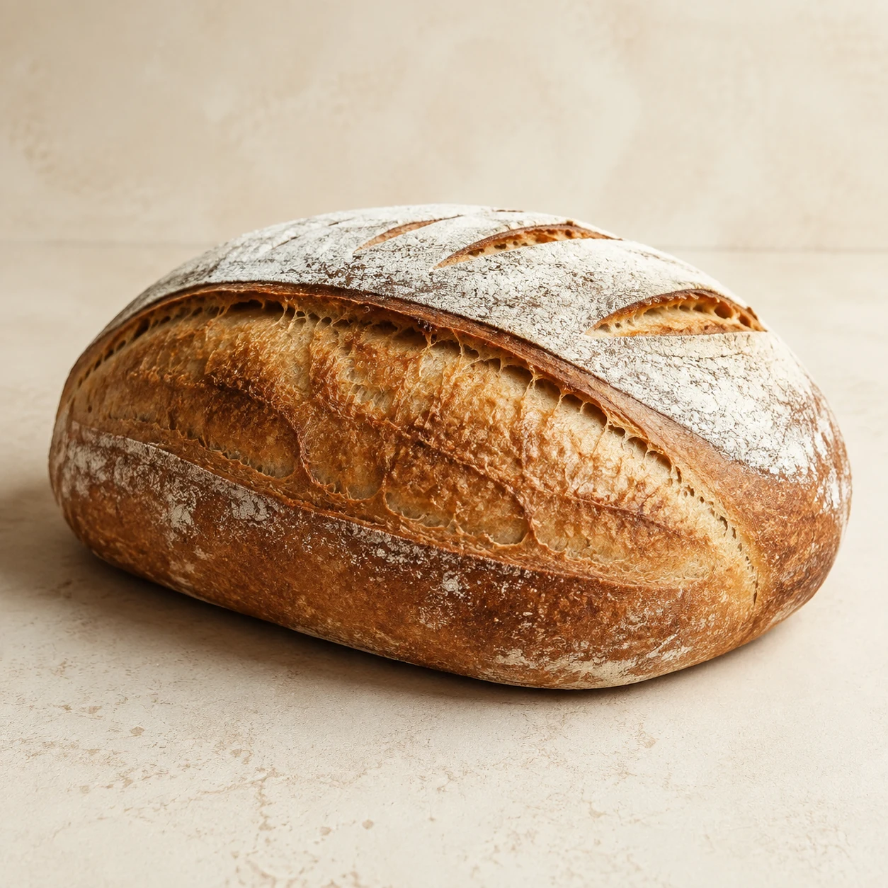 Hogaza de masa madre natural